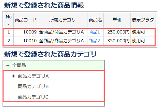 CSVサンプル（商品） | eセールスマネージャーRemix Cloud 活用支援サイト